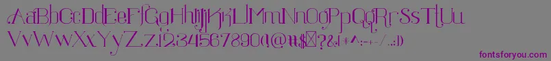 Ratigk Font – Purple Fonts on Gray Background