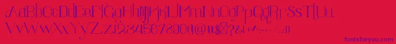 フォントRatigk – 赤い背景に紫のフォント