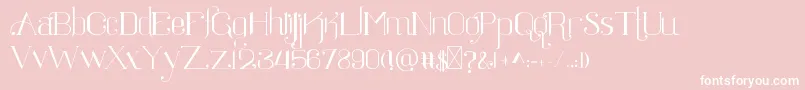 Шрифт Ratigk – белые шрифты на розовом фоне
