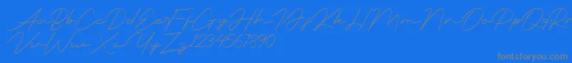 rationale Font – Gray Fonts on Blue Background