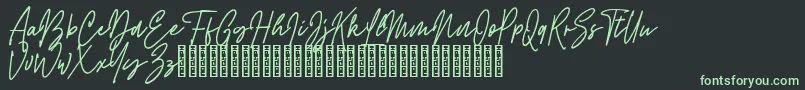 Rattem Hullax Demo Font – Green Fonts on Black Background