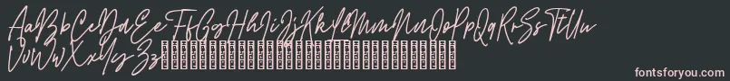 Rattem Hullax Demo Font – Pink Fonts on Black Background