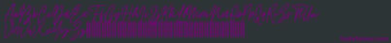 Rattem Hullax Demo Font – Purple Fonts on Black Background