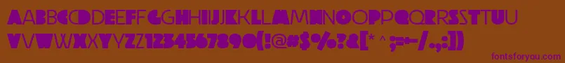 Raubam Regular Font – Purple Fonts on Brown Background