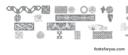 Überblick über die Schriftart CelticPatterns