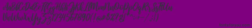 fuente raustila Regular – Fuentes Negras Sobre Fondo Morado