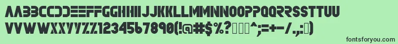 Rave Font – Black Fonts on Green Background