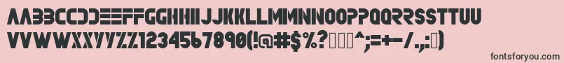 フォントRave – ピンクの背景に黒い文字