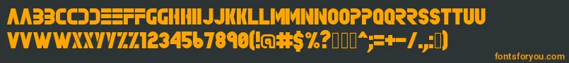 Rave Font – Orange Fonts on Black Background