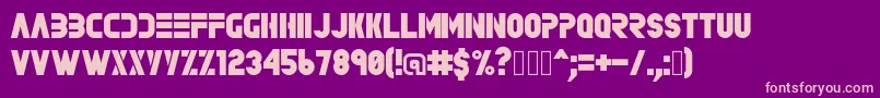 Rave Font – Pink Fonts on Purple Background