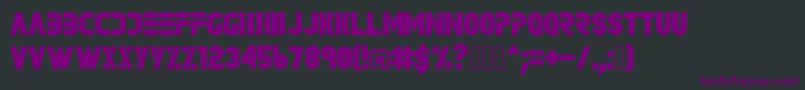 Шрифт Rave – фиолетовые шрифты на чёрном фоне