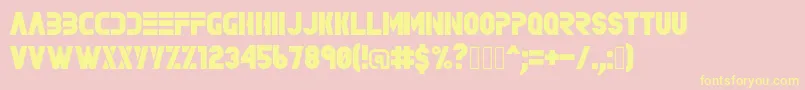 Rave Font – Yellow Fonts on Pink Background