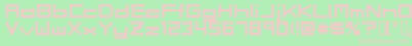 RAVE Font – Pink Fonts on Green Background