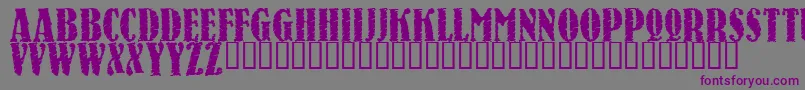 RAVEN    Font – Purple Fonts on Gray Background