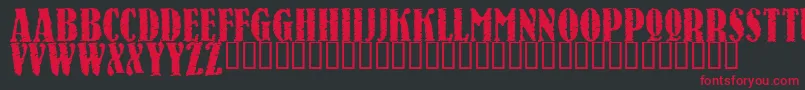 RAVEN    Font – Red Fonts on Black Background