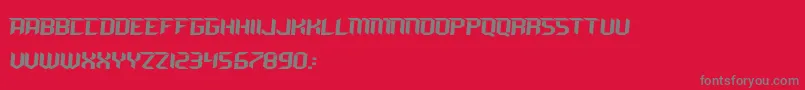 RAVEN MX Font – Gray Fonts on Red Background