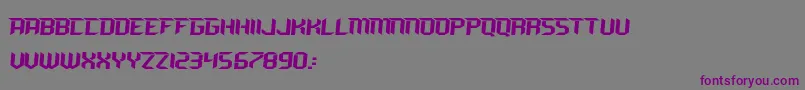 フォントRAVEN MX – 紫色のフォント、灰色の背景