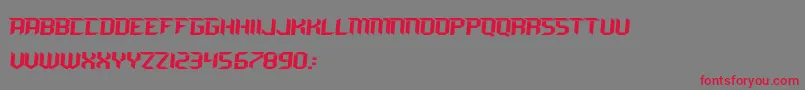 RAVEN MX Font – Red Fonts on Gray Background