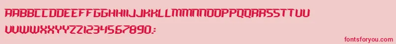 RAVEN MX Font – Red Fonts on Pink Background