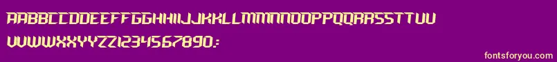 RAVEN MX Font – Yellow Fonts on Purple Background