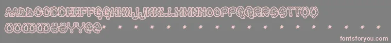 RAVEQ    Font – Pink Fonts on Gray Background