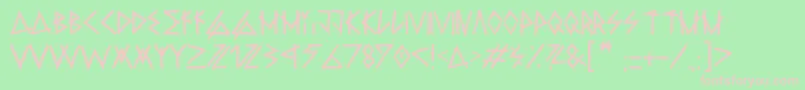 RawDeltaHandStreet Regular Font – Pink Fonts on Green Background