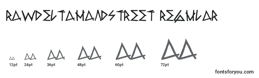 RawDeltaHandStreet Regular Font Sizes