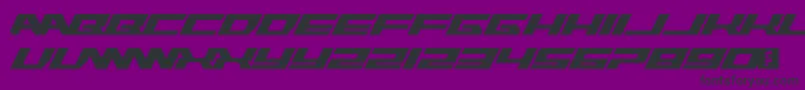 Rawhide Raw 2012 Font – Black Fonts on Purple Background