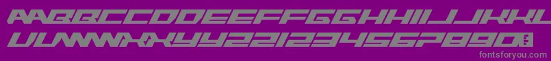 Fonte Rawhide Raw 2012 – fontes cinzas em um fundo violeta