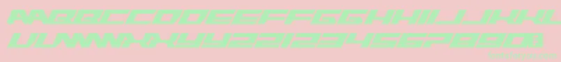 Rawhide Raw 2012 Font – Green Fonts on Pink Background