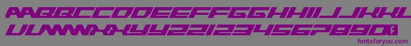 Rawhide Raw 2012 Font – Purple Fonts on Gray Background