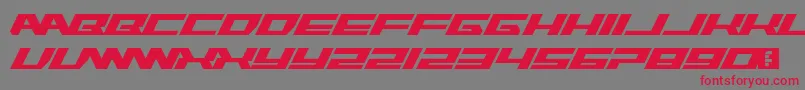 Rawhide Raw 2012 Font – Red Fonts on Gray Background