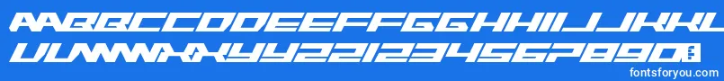 フォントRawhide Raw 2012 – 青い背景に白い文字