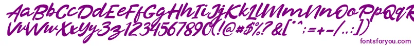 Razan Italic-fontti – violetit fontit