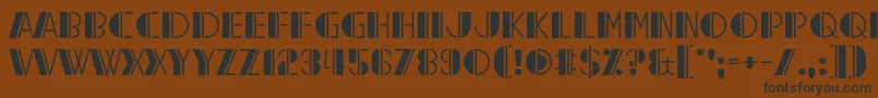 Reach the End Font – Black Fonts on Brown Background