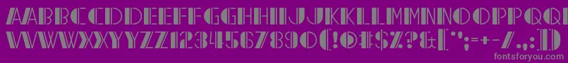 Reach the End Font – Gray Fonts on Purple Background