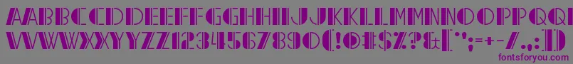 Reach the End Font – Purple Fonts on Gray Background