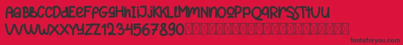 ReactivoFree Font – Black Fonts on Red Background