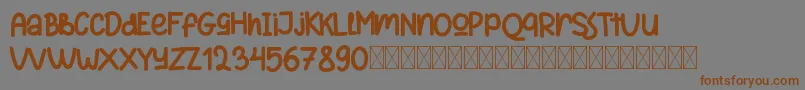 ReactivoFree Font – Brown Fonts on Gray Background
