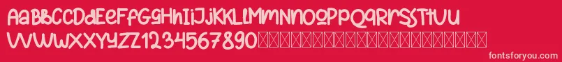 Weitere Informationen zur ReactivoFree-Schriftart ReactivoFree-Schriftart – Rosa Schriften auf rotem Hintergrund