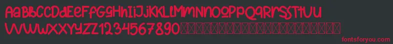 ReactivoFree Font – Red Fonts on Black Background