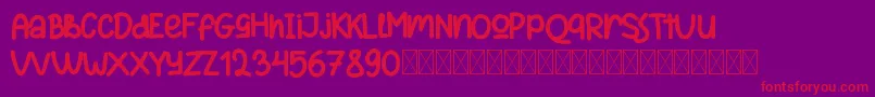 ReactivoFree Font – Red Fonts on Purple Background