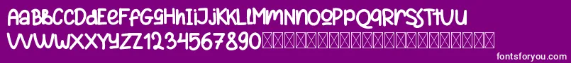 ReactivoFree Font – White Fonts on Purple Background