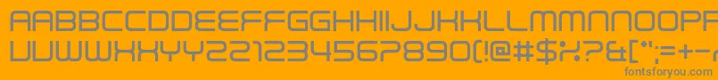 Шрифт Read Wharf Straight – серые шрифты на оранжевом фоне