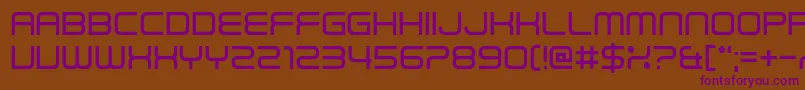 Read Wharf Straight Font – Purple Fonts on Brown Background