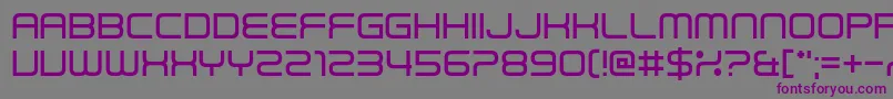 Read Wharf Straight Font – Purple Fonts on Gray Background
