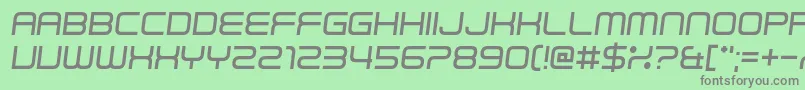 Read Wharf Font – Gray Fonts on Green Background
