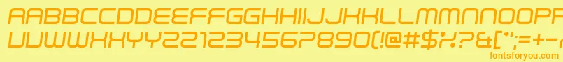 Read Wharf Font – Orange Fonts on Yellow Background