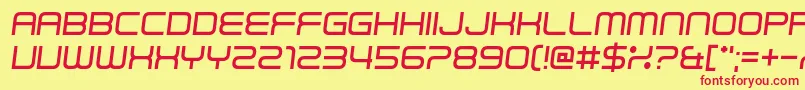 Read Wharf Font – Red Fonts on Yellow Background