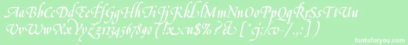 LeGriffeLetPlain.1.0 Font – White Fonts on Green Background